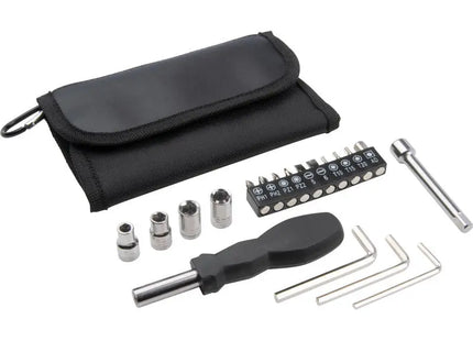 Vielseitiges Werkzeugset Essex – hochwertig, schwarz, robust und kompakt TK Gruppe® Grosshandel 