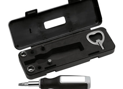 Vielseitiges Werkzeugset REFLECTS-TOPKI – schwarz-silber, robust, kompakt und langlebig TK Gruppe® Grosshandel 