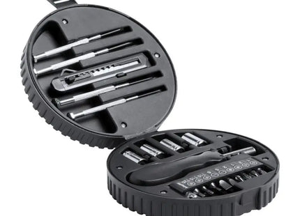 Vielseitiges Wheels Werkzeug-Set – hochwertig, schwarz, robust und kompakt TK Gruppe® Grosshandel 