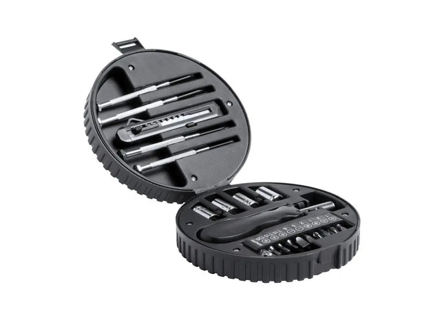 Vielseitiges Wheels Werkzeug-Set – hochwertig, schwarz, robust und kompakt TK Gruppe® Grosshandel 