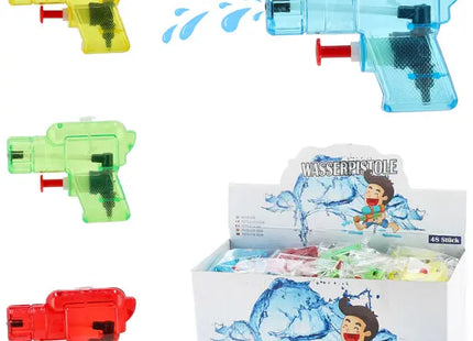 Viererpack Mini-Wasserpistolen, je ca. 9 cm – Ideal für Kinderpartys TK Gruppe® Grosshandel 