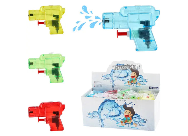 Viererpack Mini-Wasserpistolen, je ca. 9 cm – Ideal für Kinderpartys TK Gruppe® Grosshandel 