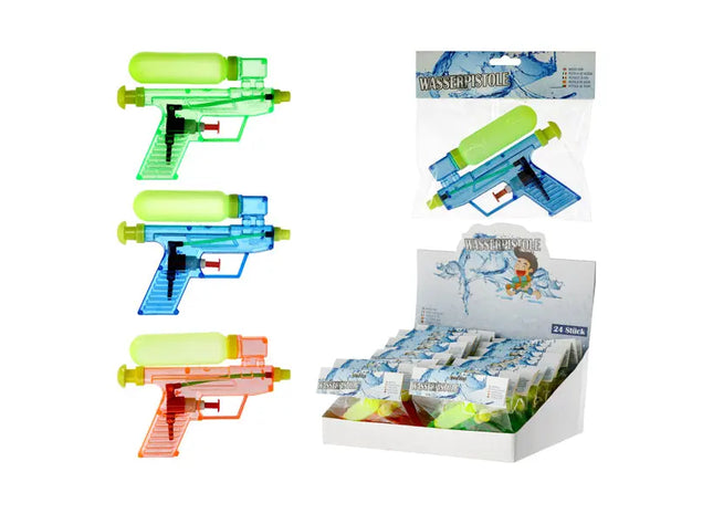 Viererpack Wasserpistolen, je ca. 15 cm – Perfekt für Teamspiele im Freien TK Gruppe® Grosshandel 