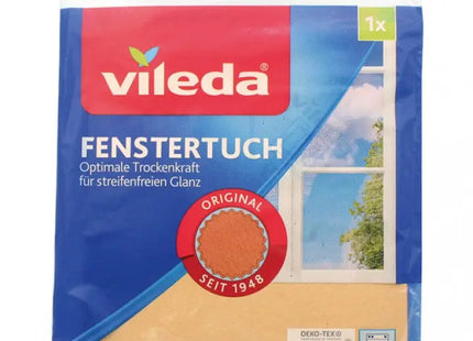 Vileda Fenstertuch 40x36 cm - Streifenfreier Glanz für Glas & Spiegel TK Gruppe® Grosshandel 