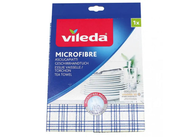 Vileda Microfaser-Geschirrtuch Einzelpack - Effektive & Schnelle Trocknung TK Gruppe® Grosshandel 