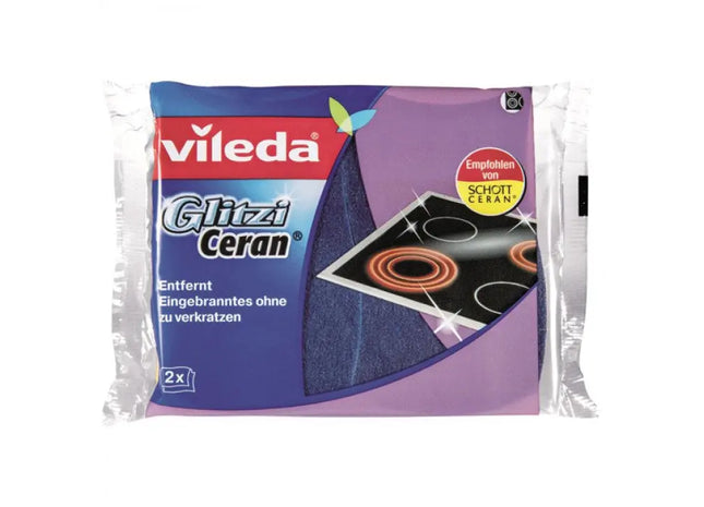 Vileda Schwamm Glitzi Ceran 2er-Pack - Schonende Reinigung für empfindliche Oberflächen TK Gruppe® Grosshandel 