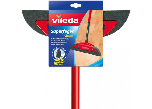 Vileda Superfeger Classic Besen mit Teleskopstiel - Flexibel & Effizient für die Reinigung TK Gruppe® Grosshandel 