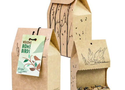 Vogelfutter To-Go: Mobile Futterstation mit personalisierter Werbekarte - 100 Zeichen TK Gruppe® Grosshandel 