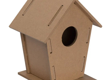 Vogelhäuschen - Beige, Naturbelassenes Futterhaus, Wetterfester Nistkasten für Garten und Balkon TK Gruppe® Grosshandel 
