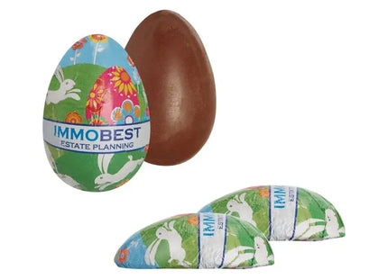 Vollgegossenes Schoko-Halbei – Inklusive Personalisierung für Ostern TK Gruppe® Grosshandel 