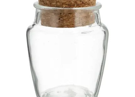 Vorratsglas mit Korkdeckel, Kompakte Größe, Höhe 9,2cm TK Gruppe® Grosshandel 