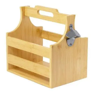 Voxen Bierflaschen-Halter aus Naturmaterial, Tragbar & Stilvoll, 6 Flaschen TK Gruppe® Grosshandel 