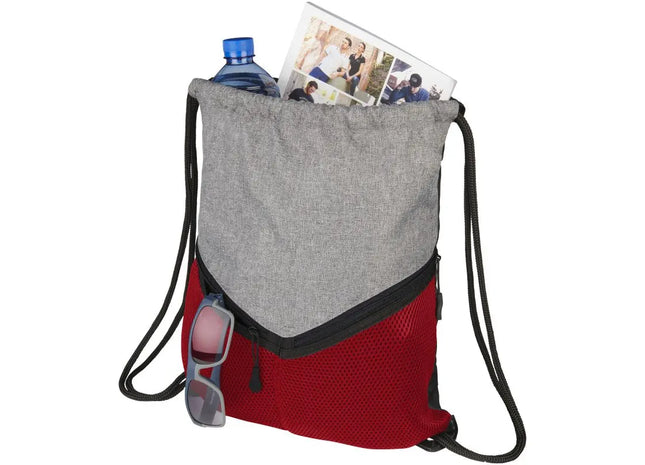 Voyager Kompakter Sportbeutel, 6L, Rot-Grau TK Gruppe® Grosshandel 