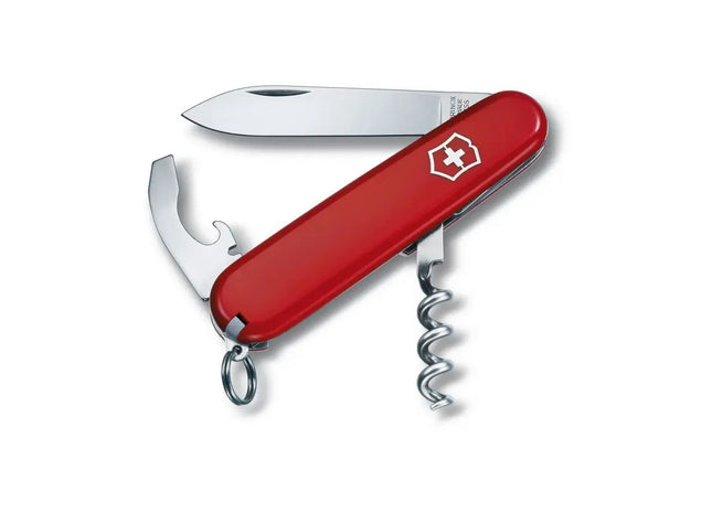 WAITER Schweizer Taschenmesser: Rot, Kompakt, Vielseitig für Alltag und Outdoor TK Gruppe® Grosshandel 