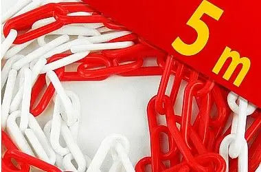WARNUNG KETTE: Hochwertige Warnkette - Robuste Sicherheitskette für Gefahrenhinweise und Personenführung TK Gruppe® Grosshandel 
