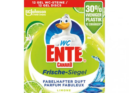 WC Ente Frischesiegel Limette, Doppelpack 2x36ml - Dauerhafte Sauberkeit & Duft TK Gruppe® Grosshandel 