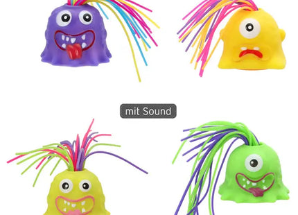 WERBUNG 6er Set Schrei-Monster, ca. 19 cm hoch, gruselige Halloween-Requisiten, langlebig TK Gruppe® Grosshandel 