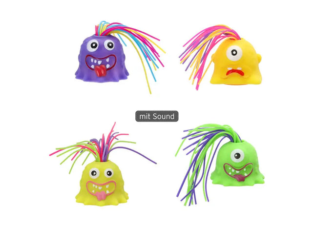 WERBUNG 6er Set Schrei-Monster, ca. 19 cm hoch, gruselige Halloween-Requisiten, langlebig TK Gruppe® Grosshandel 