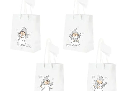 WERBUNG Mittelgroße Schutzengel Geschenktüten, 4er-Set, ca. 23cm hoch TK Gruppe® Grosshandel 