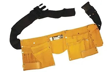 WERKZEUGGURTEL LEATHER: Hochwertiger Leder Werkzeuggürtel: Strapazierfähige Werkzeugtasche für Handwerker, Bauarbeiter & Heimwerker TK Gruppe® Grosshandel 