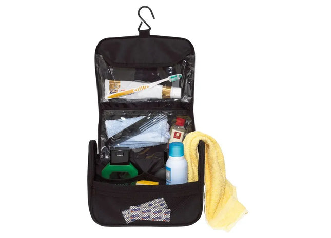 WIDE AWAKE Großraum-Kosmetiktasche - Elegantes Schwarz, Vielseitig TK Gruppe® Grosshandel 