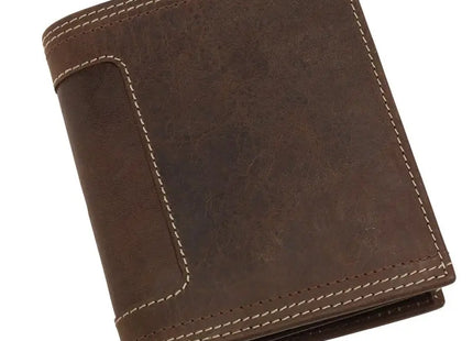 WILD STYLE II Echtleder-Geldbörse - Braun Robuste und stilvolle Brieftasche für Herren und Damen TK Gruppe® Grosshandel 
