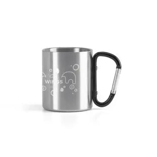 WINGS Edelstahlbecher 230 ml - Schwarz, Stilvoller & Robuster Becher für Kaffee & Tee TK Gruppe® Grosshandel 