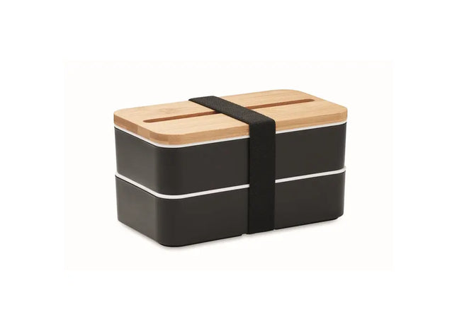WINT Recycled PP Lunchbox in Black - Eco-Friendly, Durable, Modern Meal Storage TK Gruppe® Grosshandel 