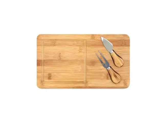 WOODS Natürliches Bambus Käsebrett - Stilvoll & Nachhaltig für Feinschmecker TK Gruppe® Grosshandel 