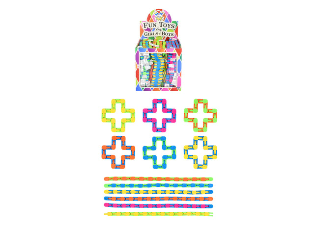Wacky Tracks Puzzle, 26,5 cm, 6 verschiedene Farben TK Gruppe® Grosshandel 