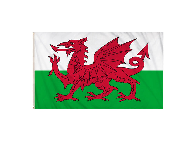 Wales-Flagge, groß 5 Fuß x 3 Fuß, robust und wetterfest TK Gruppe® Grosshandel 
