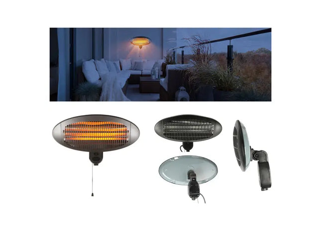 Wall-Mounted Heater, Approx. 50x16x36cm - Efficient Heating Solution for Any Spac TK Gruppe® Grosshandel 