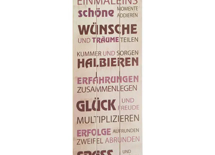 Wandbild „Familie und Einmaleins“, 30 x 80 cm TK Gruppe® Grosshandel 