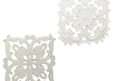 Wanddeko Ornament, 2er-Set, ca. 40x40cm - Stilvoll und auffällig TK Gruppe® Grosshandel 