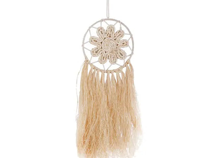 Wanddeko Raffia, M, 74 cm hoch – Natürliche Boho-Wandkunst | Rustikales Hängedekor TK Gruppe® Grosshandel 