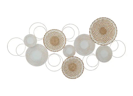 Wanddeko aus Metall, Nature, ca. 105 cm breit – Moderne Wandkunst | Stilvolles Naturdesign TK Gruppe® Grosshandel 