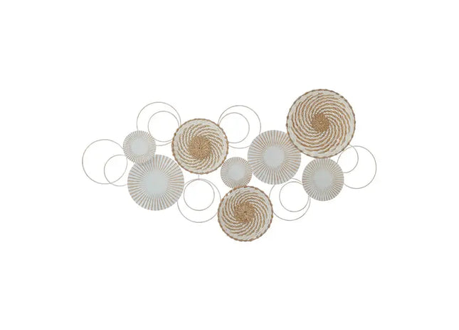 Wanddeko aus Metall, Nature, ca. 105 cm breit – Moderne Wandkunst | Stilvolles Naturdesign TK Gruppe® Grosshandel 