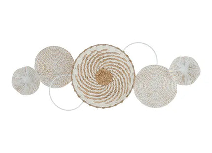 Wanddeko aus Metall, Nature, ca. 74 cm breit – Moderne Wandkunst | Stilvolles Naturdesign TK Gruppe® Grosshandel 