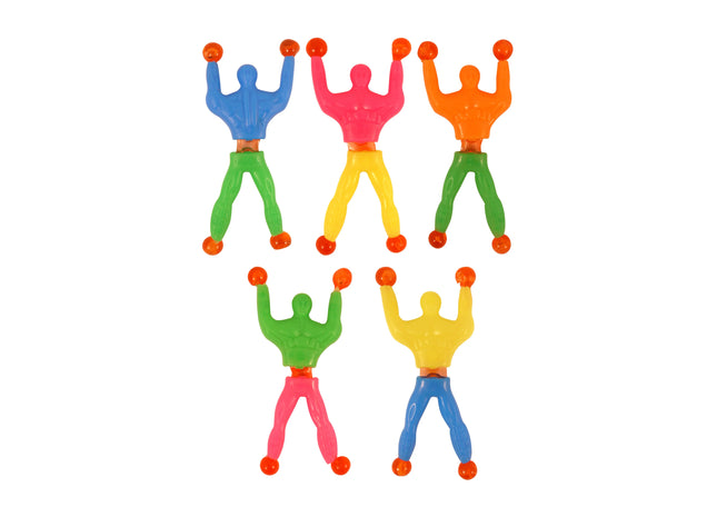 Wandlaufspielzeug 9,2 cm – Sortierte Farben, haftende Cletter-Figuren TK Gruppe® Grosshandel 