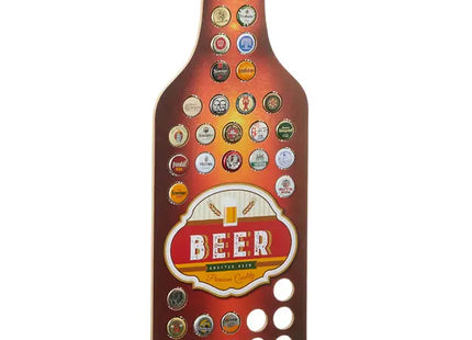 Wandmontierter Kronkorkensammler, 22x55 cm - Stilvoll Kappen präsentieren und sammeln TK Gruppe® Grosshandel 