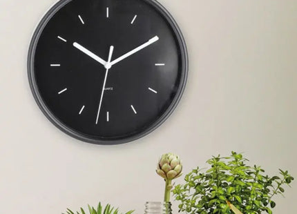 Wanduhr aus Kunststoff und Glas, Durchmesser 20cm – Modernes Design TK Gruppe® Grosshandel 