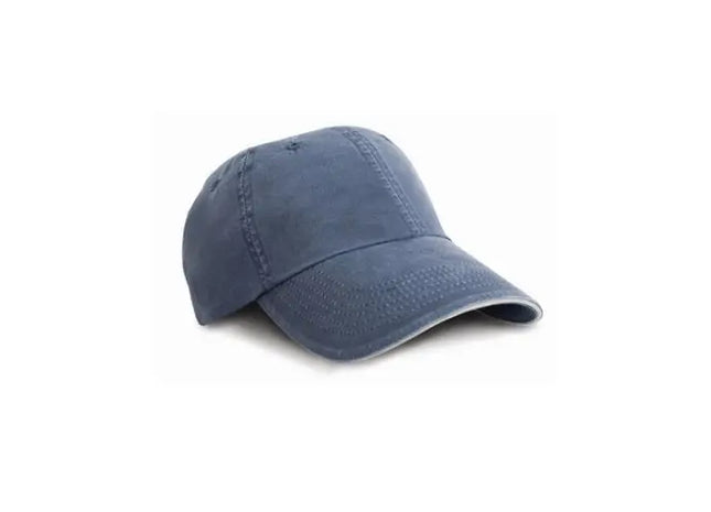 Washed Fine Line Cotton Cap With Sandwich Peak - Gewaschene Baumwollcap mit Kontrast-Visier TK Gruppe® Grosshandel 