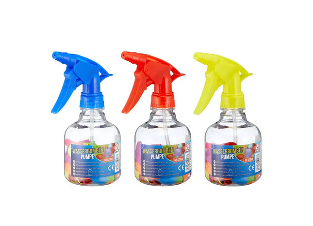 Wasserbombenfüllpumpe Set, inklusive 50 Wasserbomben, Schnellbefüllung TK Gruppe® Grosshandel 