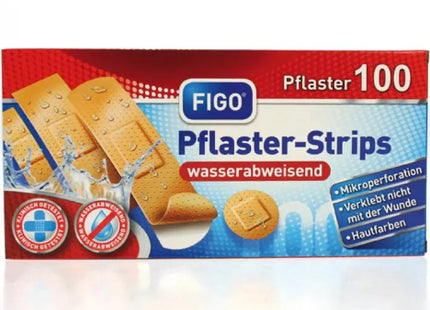Wasserdichte Wundverbände, 100 Stück, 4 Größen Sortiert - Vielseitiges Pflasterset TK Gruppe® Grosshandel 