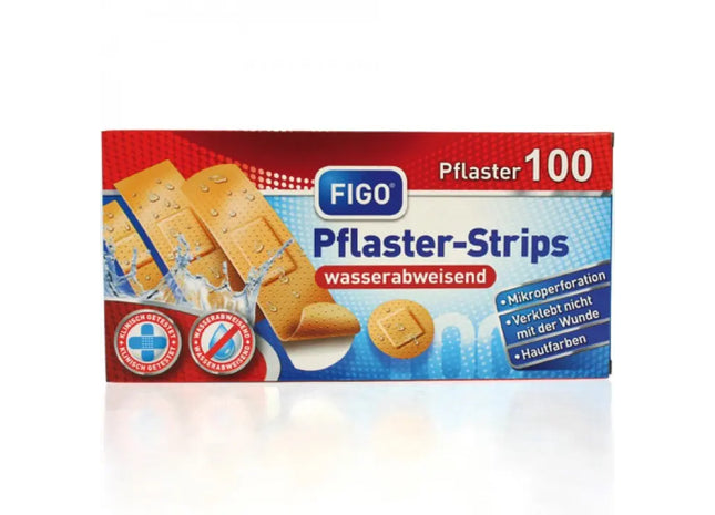 Wasserdichte Wundverbände, 100 Stück, 4 Größen Sortiert - Vielseitiges Pflasterset TK Gruppe® Grosshandel 