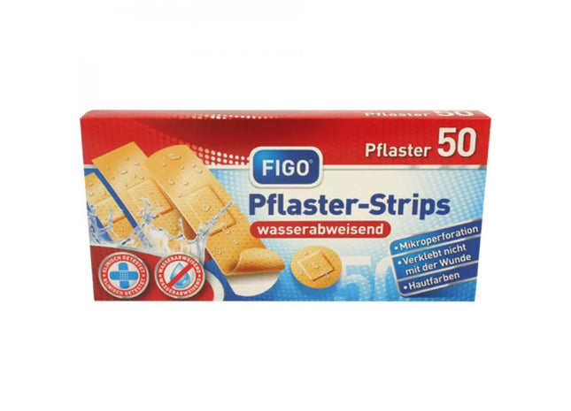 Wasserdichte Wundverbandsstreifen, 50 Stück, Sortiert in 4 Größen TK Gruppe® Grosshandel 