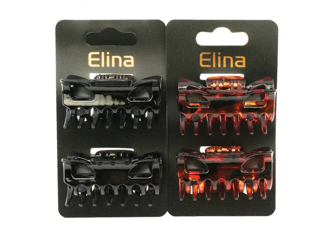 Water Wave Hair Claw Set - 2 Pieces, 6cm Each, Stylish Hair Accessories TK Gruppe® Grosshandel 