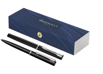 Waterman Allure Set - Kugelschreiber & Tintenroller, Schwarz, Blaue Mine TK Gruppe® Grosshandel 