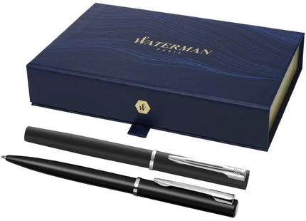 Waterman Allure Set - Tintenroller & Kugelschreiber in Schwarz, Elegantes Schreibset TK Gruppe® Grosshandel 