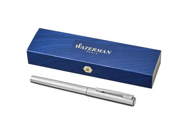 Waterman Graduate Tintenroller, Chrom Finish, mit Schwarzer Mine – Elegant TK Gruppe® Grosshandel 
